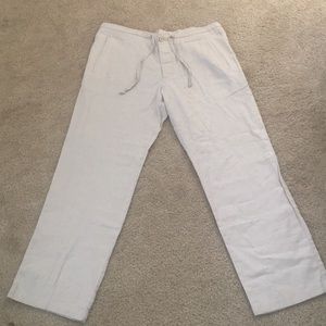 Hugo Boss Men’s 34 Light Beige Linen Pants